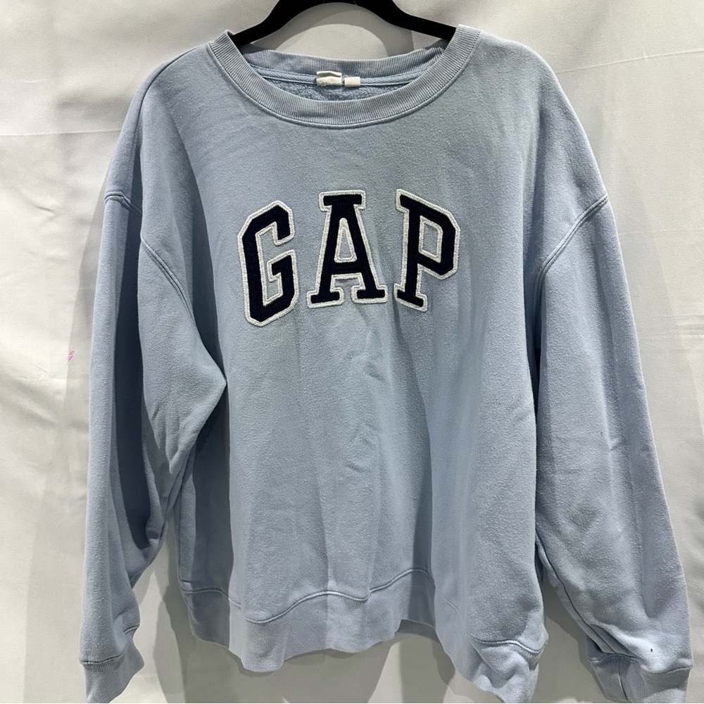 GAP Light Blue Crew Neck Sweater